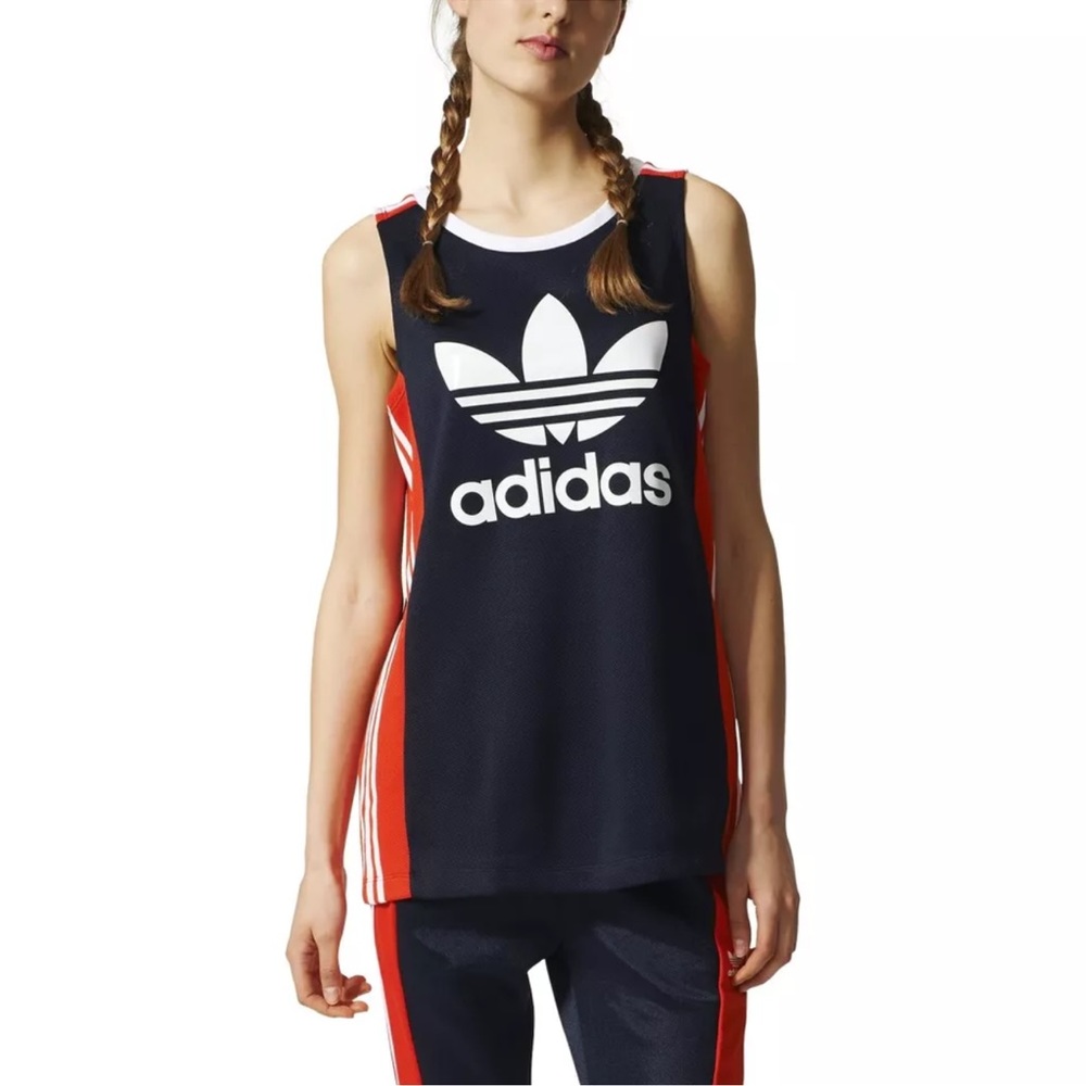 Adidas woman’s original Osaka AR tank top Legen red/blue/white size XS NWOT